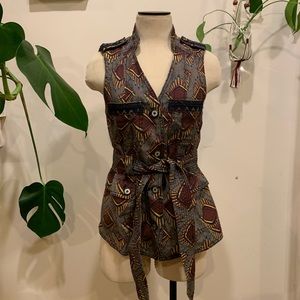 Anthropologie elevensies geo safari vest